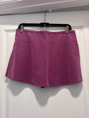 NWOT Free People We The Free Faux Suede Plum Mini Skort